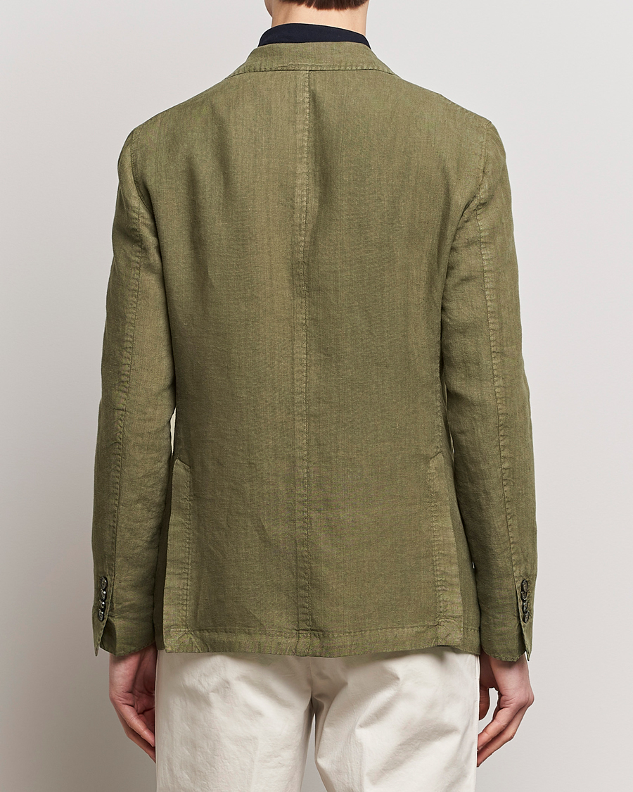 Herren | Sakkos | L.B.M. 1911 | Jack Regular Fit Linen Blazer Olive