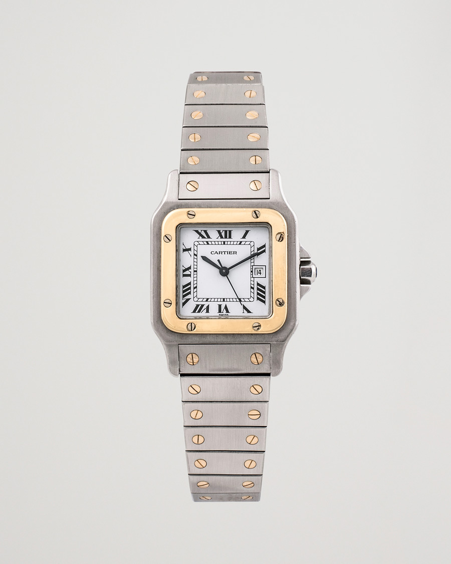 Herren | Cartier Pre-Owned Santos Galbée 2961 Silver | Cartier Pre-Owned | Santos Galbée 2961 Silver