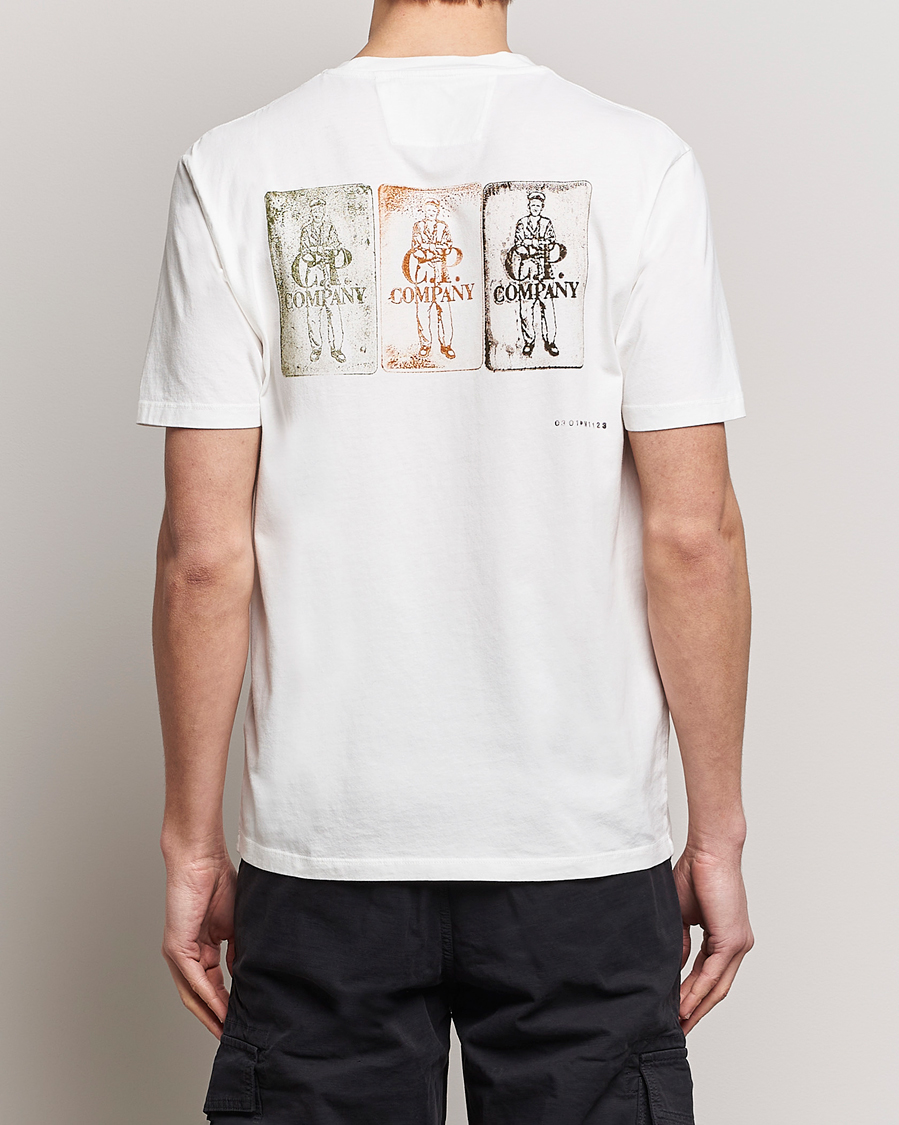 Herren | T-Shirts | C.P. Company | Short Sleeve Hand Printed T-Shirt White