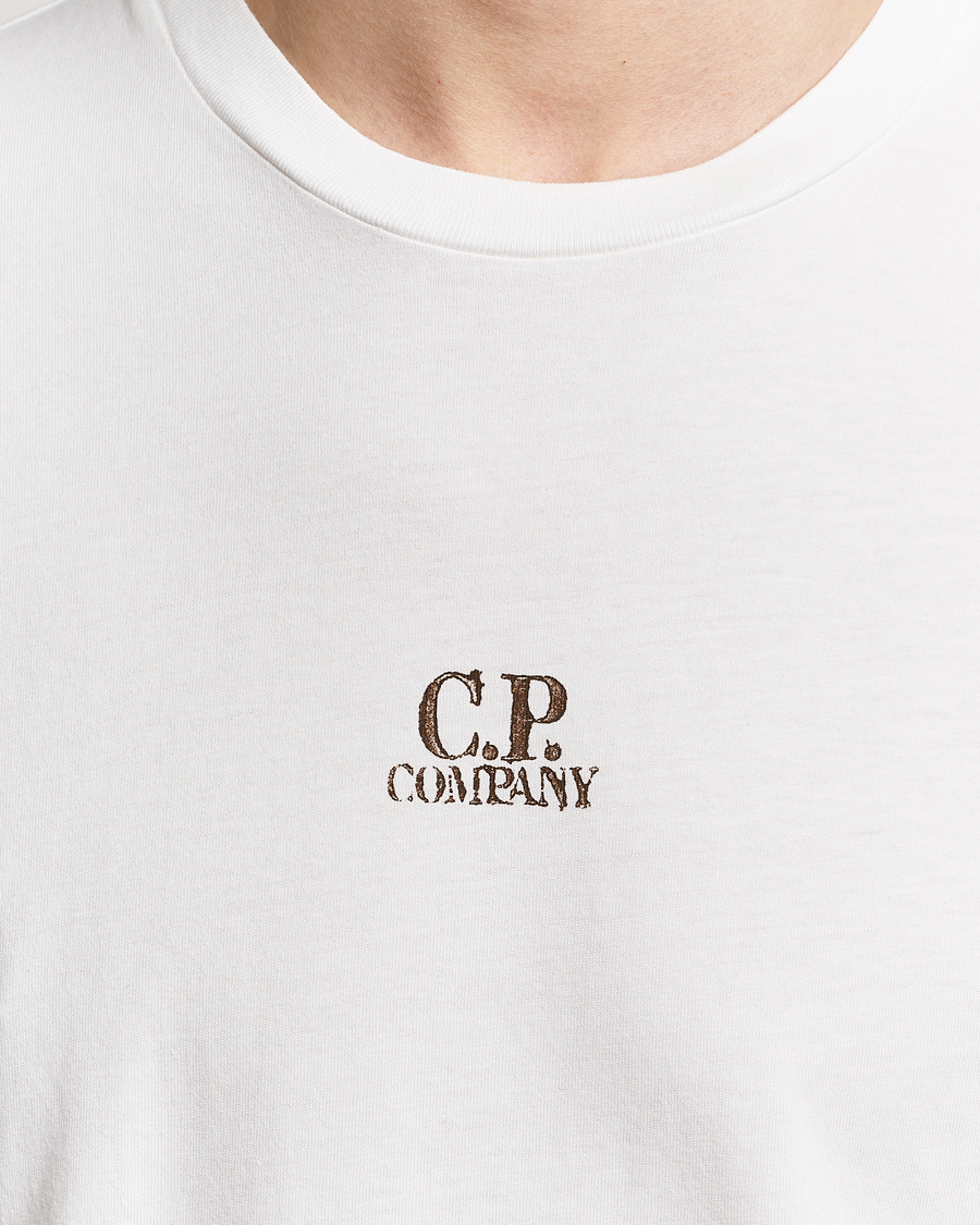 Herren | T-Shirts | C.P. Company | Short Sleeve Hand Printed T-Shirt White