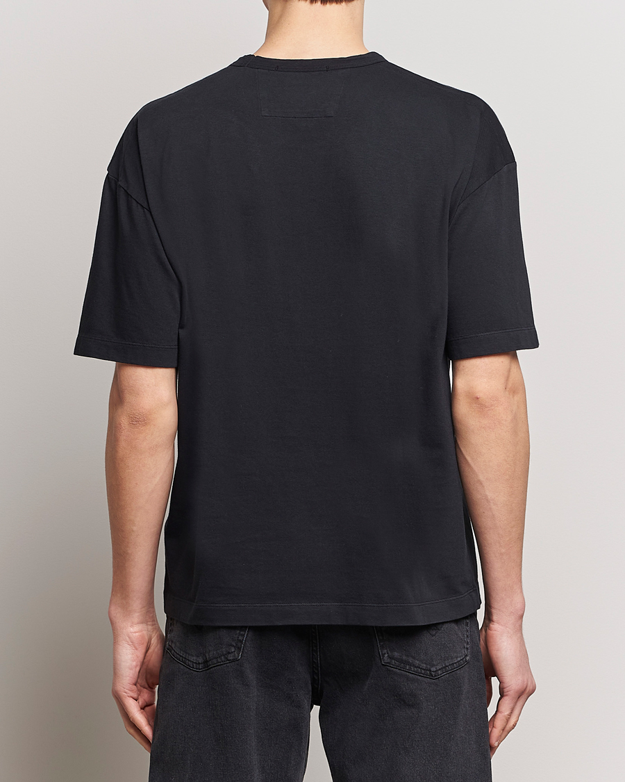Herren | T-Shirts | C.P. Company | Brushed Cotton Embroidery Logo T-Shirt Black