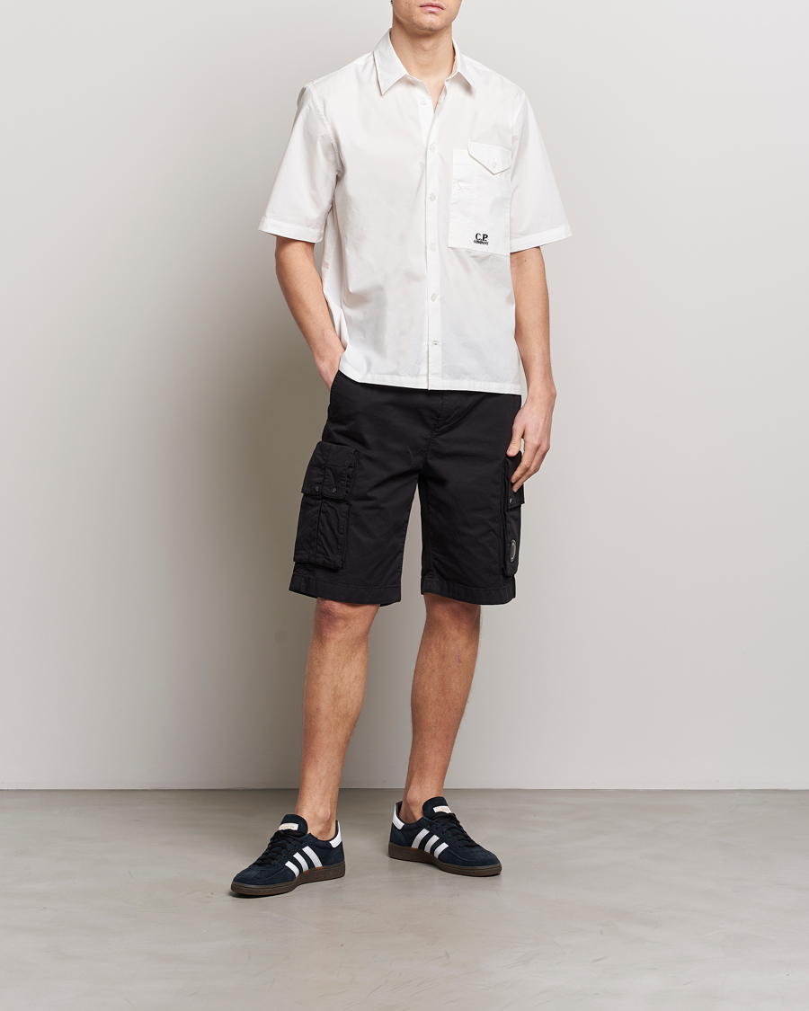 Herren | Shorts | C.P. Company | Twill Stretch Cargo Shorts Black