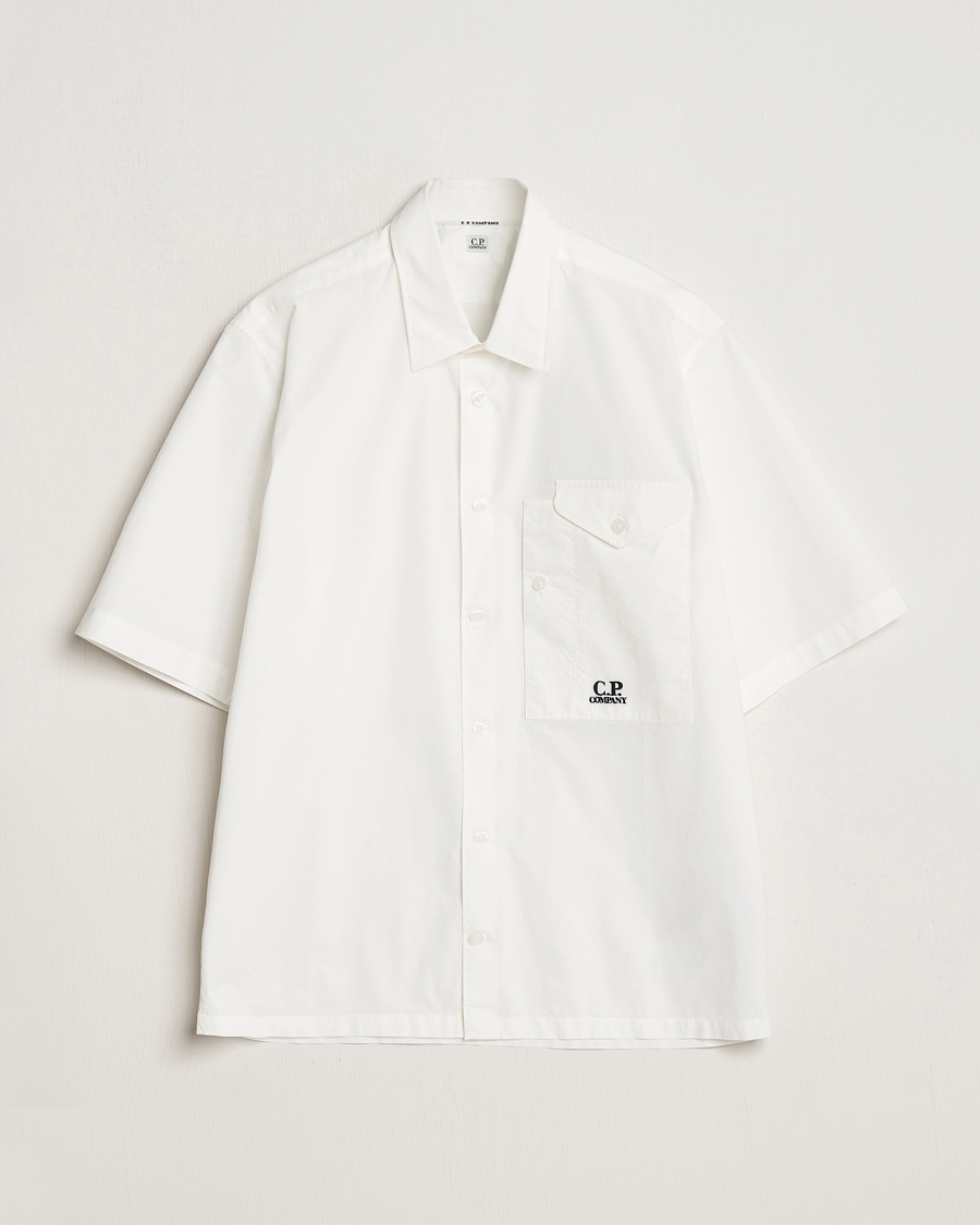 Herren | Hemden | C.P. Company | Short Sleeve Popline Shirt White