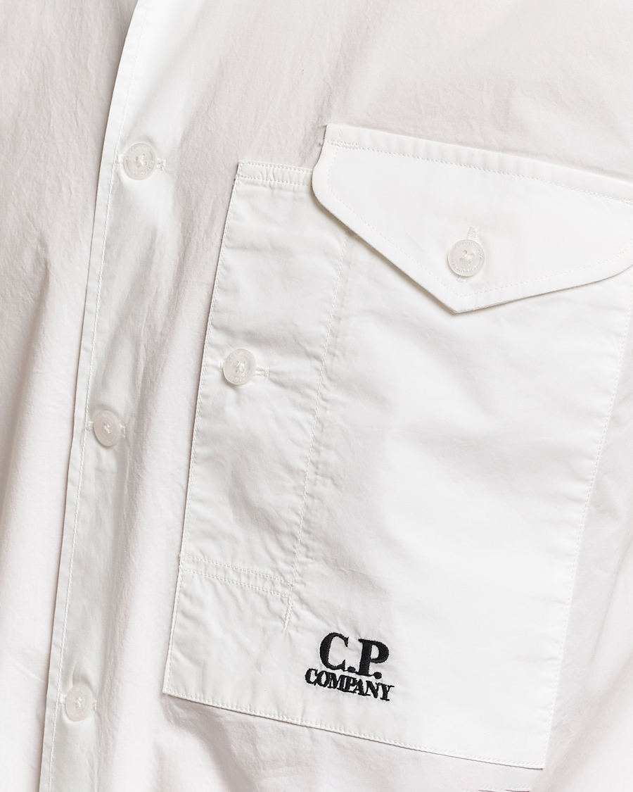 Herren | Hemden | C.P. Company | Short Sleeve Popline Shirt White
