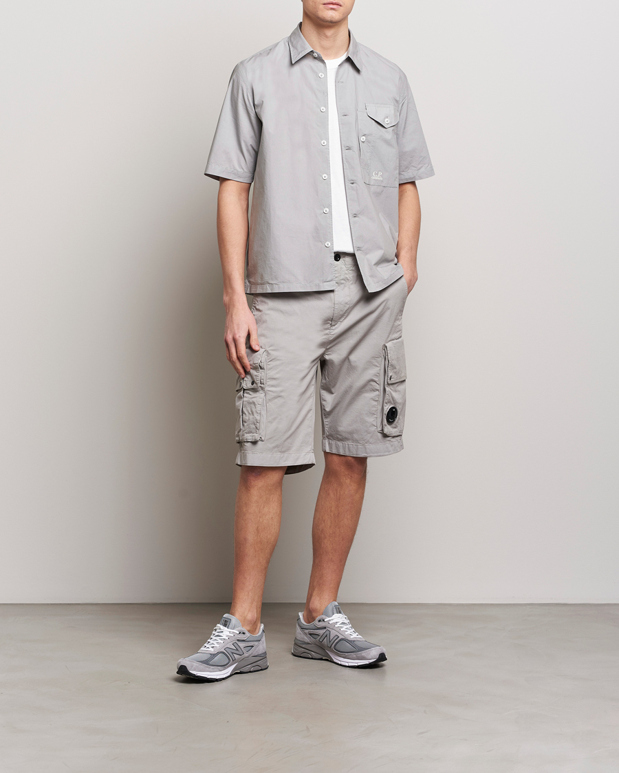 Herren | Hemden | C.P. Company | Short Sleeve Popline Shirt Grey