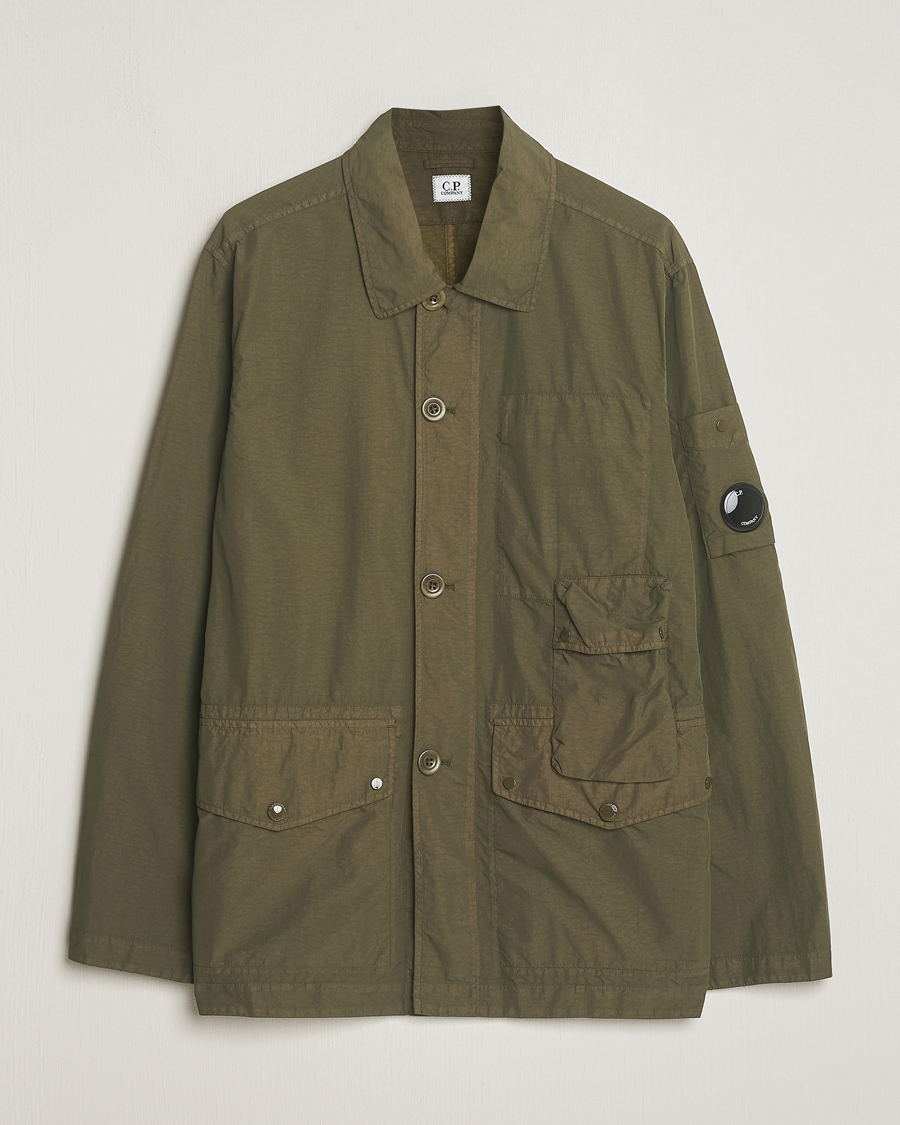 Herren | Jacken | C.P. Company | Flatt Nylon Coat Dark Olive
