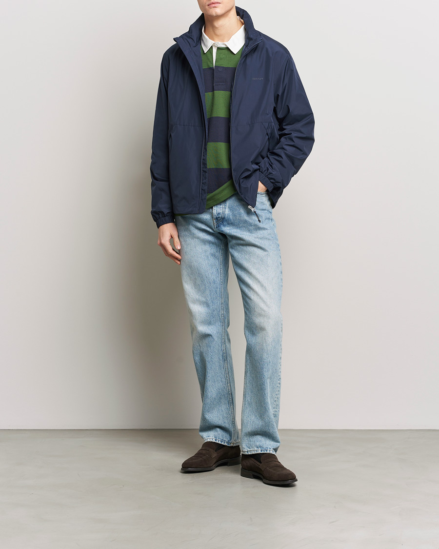 Herren | Jacken | GANT | Light Nylon Windcheater Evening Blue