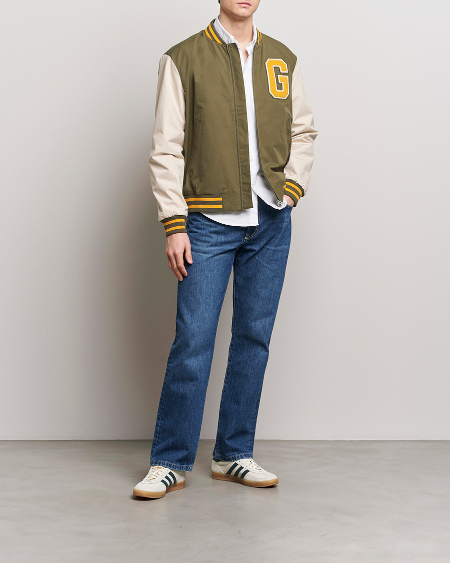 Herren | Jacken | GANT | Light Varsity Jacket Green/Soft Oat