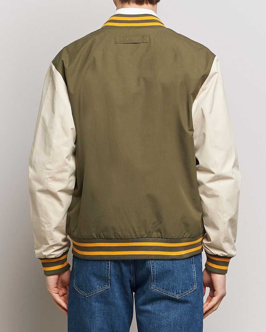Herren | Jacken | GANT | Light Varsity Jacket Green/Soft Oat