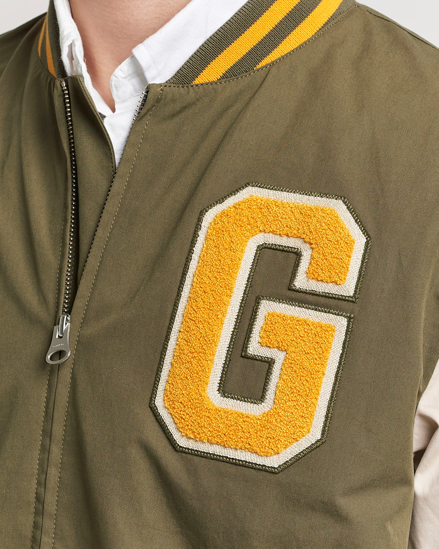 Herren | Jacken | GANT | Light Varsity Jacket Green/Soft Oat