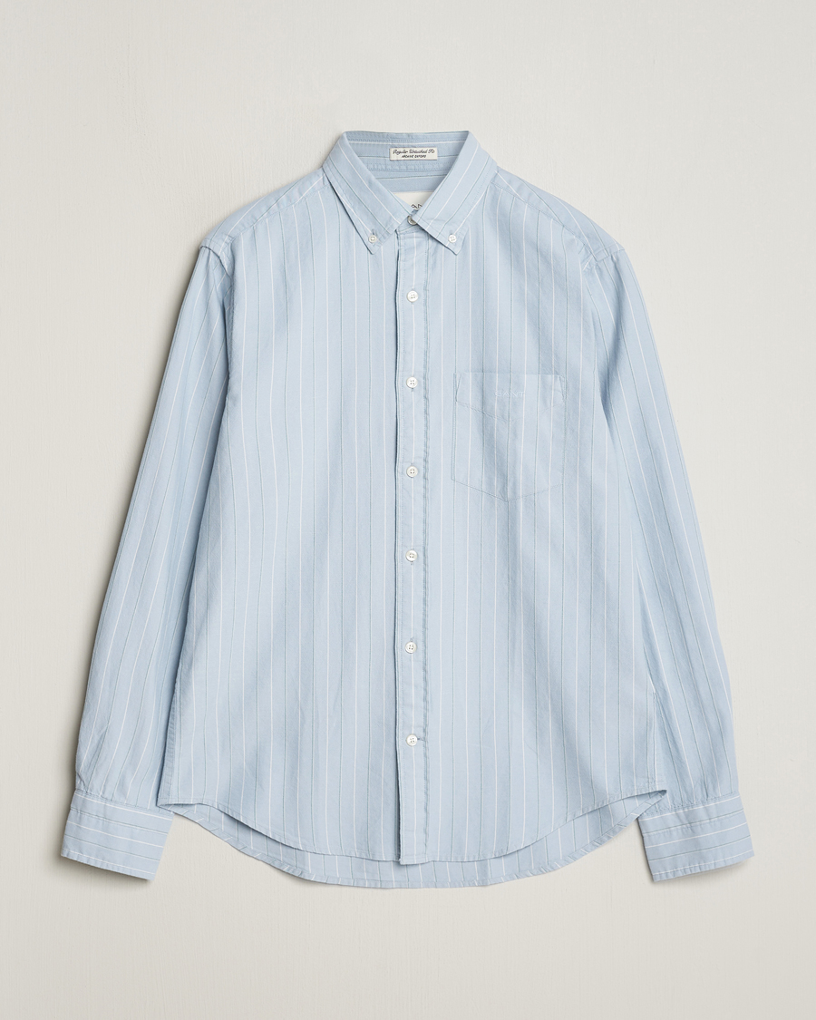 Herren | Hemden | GANT | Regular Fit Archive Striped Oxford Shirt Dove Blue