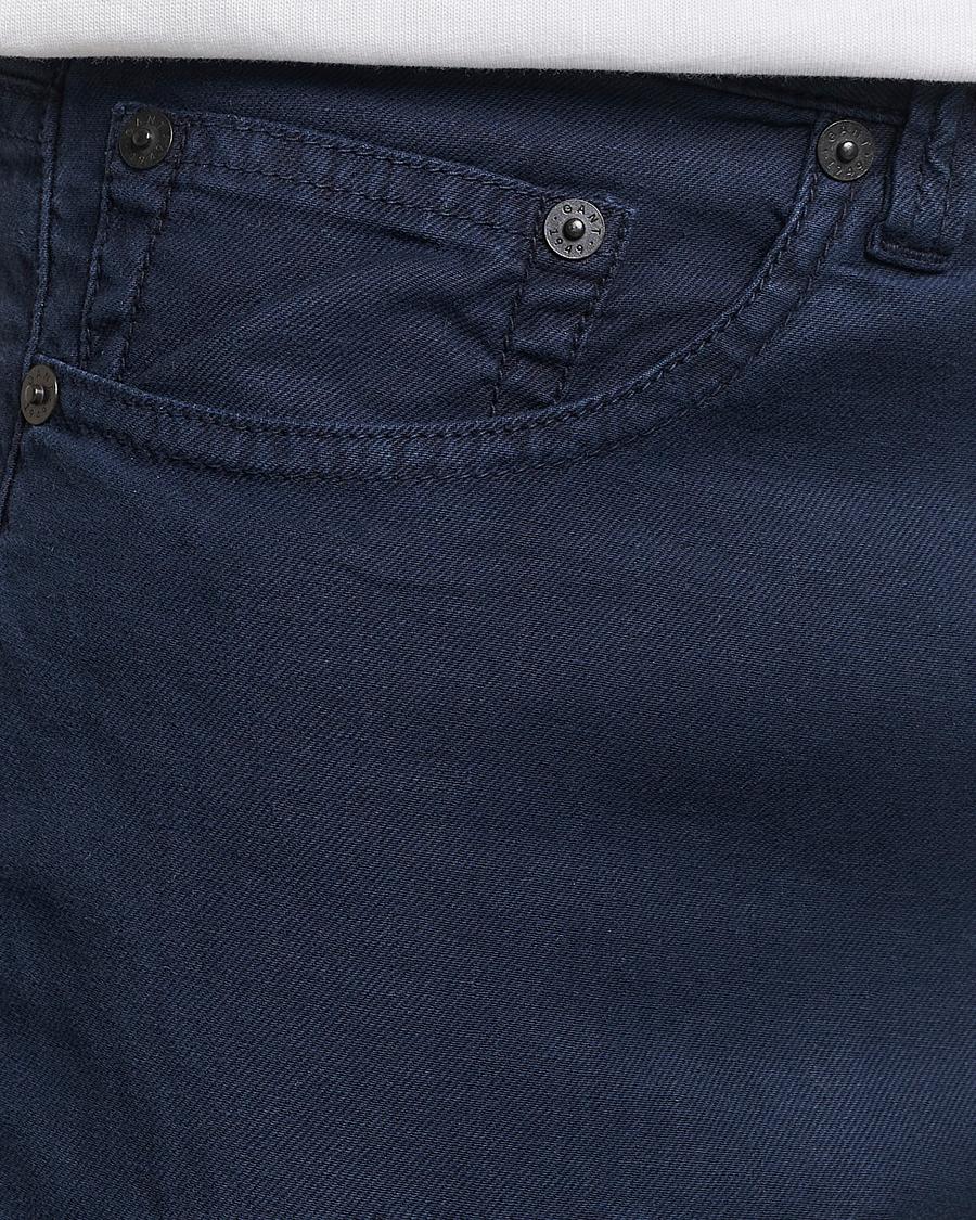 Herren | Hosen | GANT | Cotton/Linen 5-Pocket Trousers Marine
