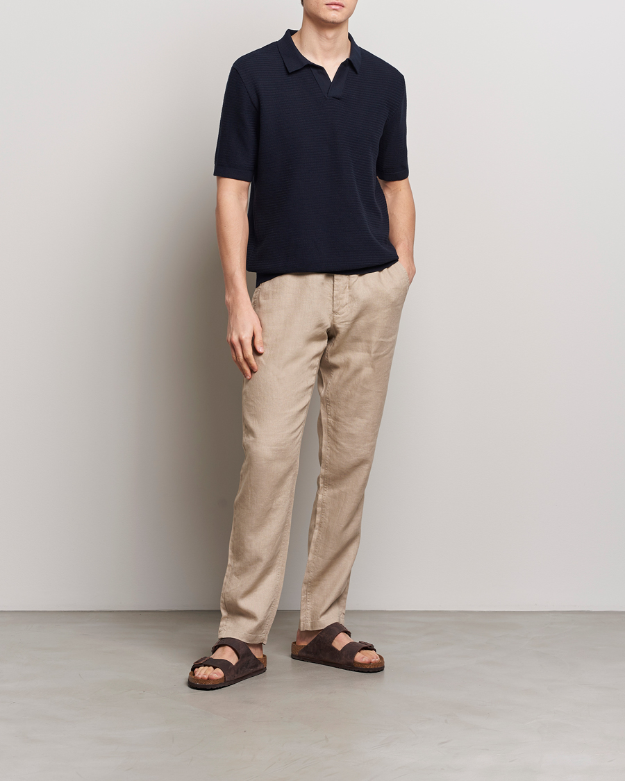 Herren | Hosen | GANT | Relaxed Linen Drawstring Pants Dry Sand