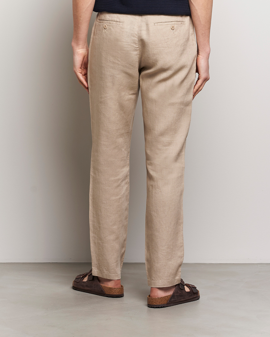 Herren | Hosen | GANT | Relaxed Linen Drawstring Pants Dry Sand
