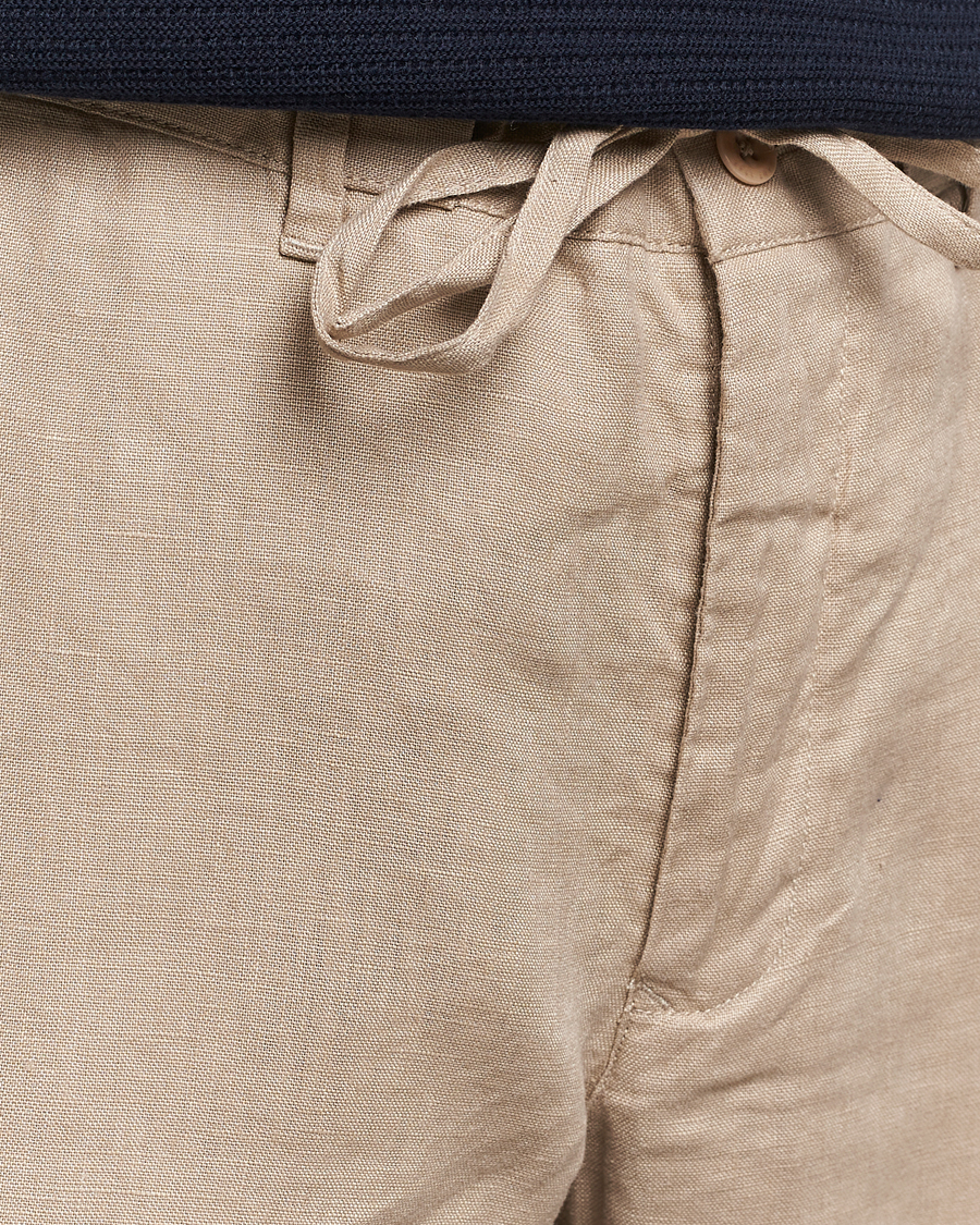 Herren | Hosen | GANT | Relaxed Linen Drawstring Pants Dry Sand