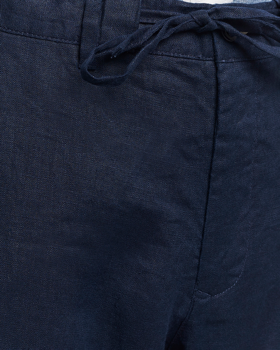 Herren | Hosen | GANT | Relaxed Linen Drawstring Pants Marine