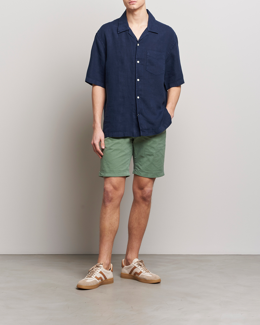 Herren | Shorts | GANT | Regular Sunbleached Shorts Kalamata Green