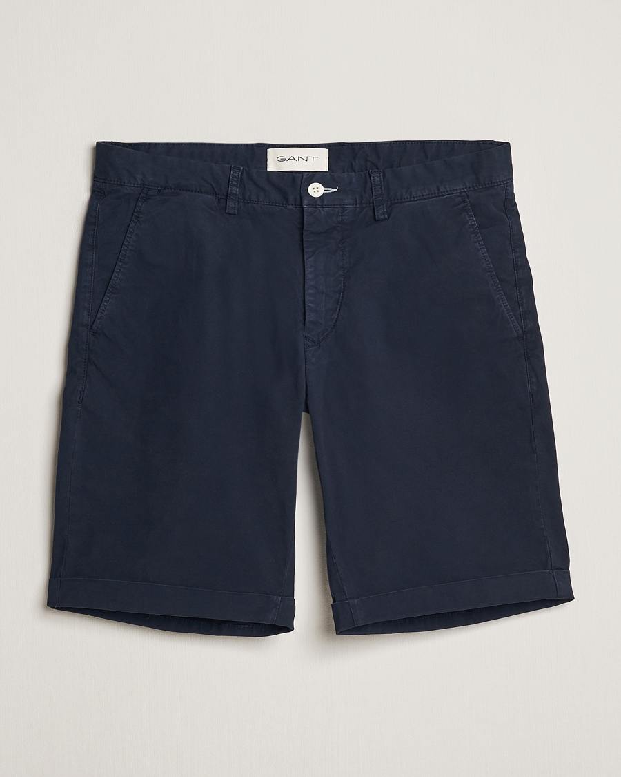 Herren | Shorts | GANT | Regular Sunbleached Shorts Marine