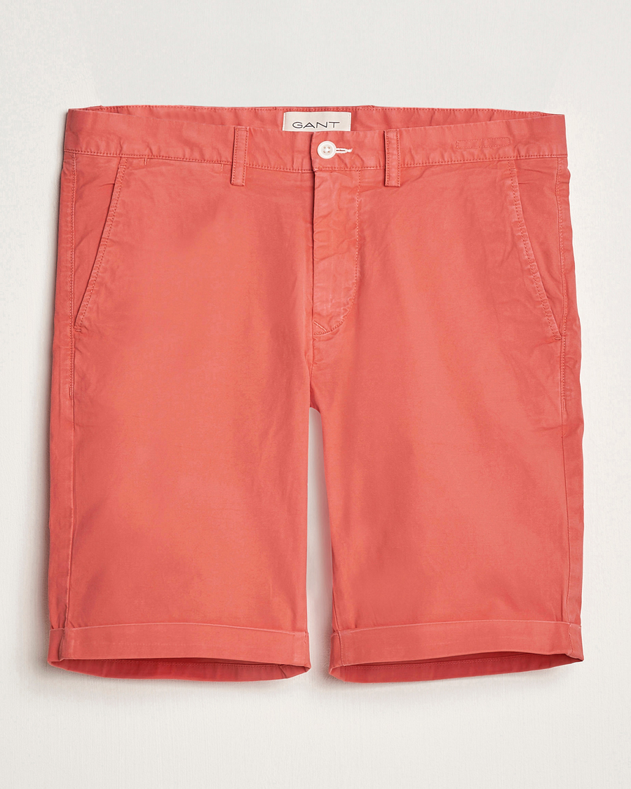 Herren | Shorts | GANT | Regular Sunbleached Shorts Sunset Pink