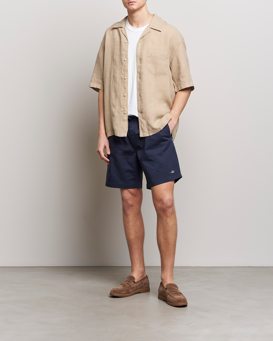 Herren | Shorts | GANT | Drawstring Logo Shorts Marine