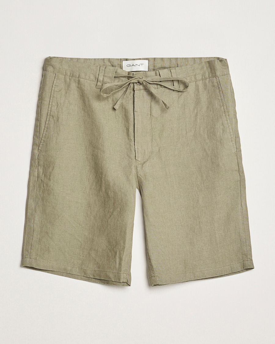 Herren | Shorts | GANT | Relaxed Linen Drawstring Shorts Dried Clay