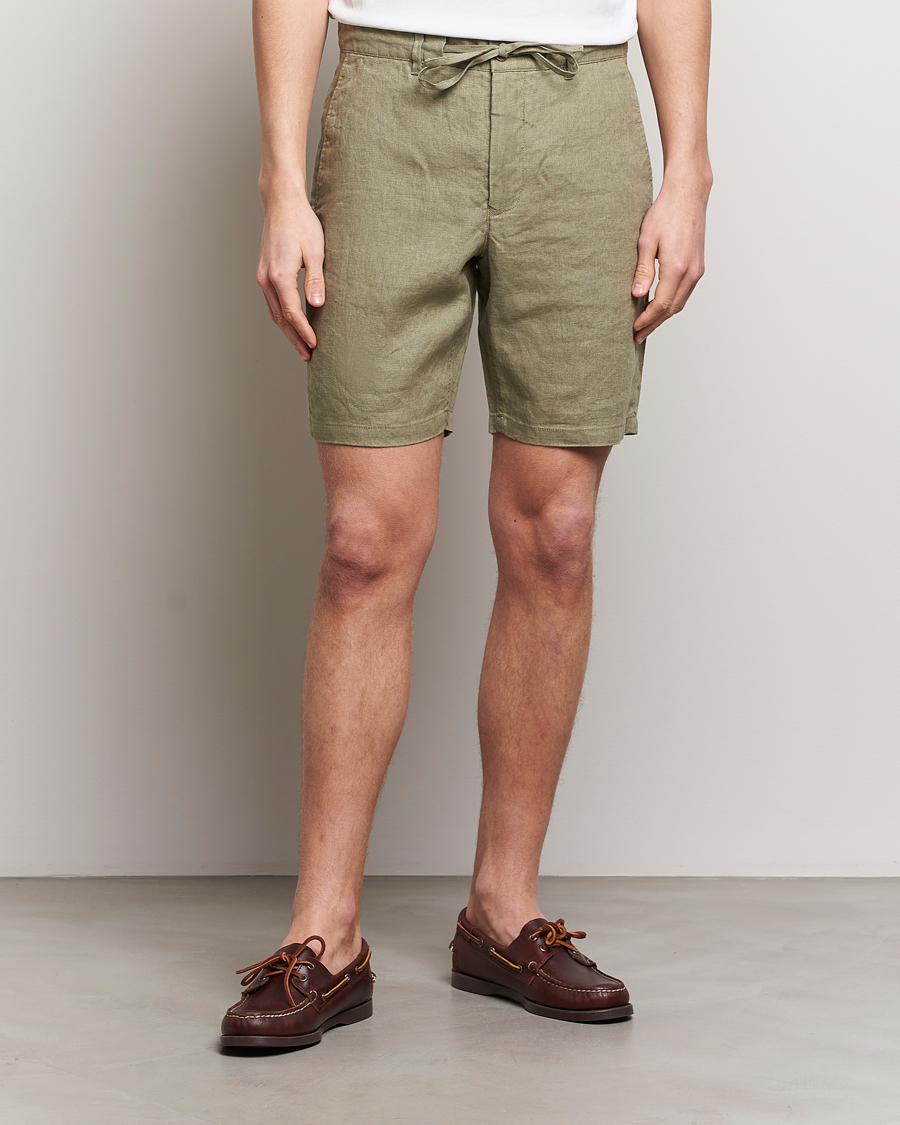 Herren | Neu im Onlineshop | GANT | Relaxed Linen Drawstring Shorts Dried Clay