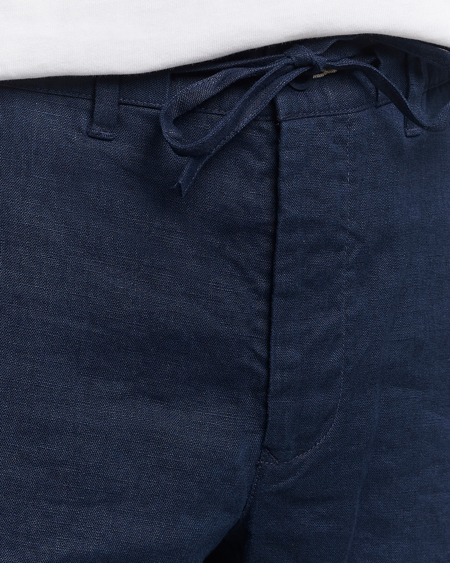 Herren | Shorts | GANT | Relaxed Linen Drawstring Shorts Marine