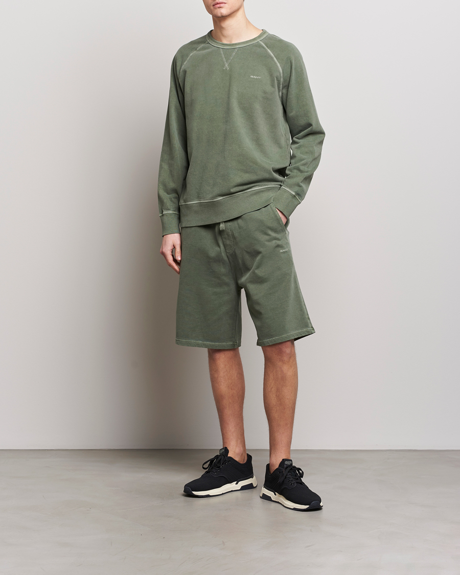 Herren | Shorts | GANT | Sunbleached Sweatshorts Pine Green