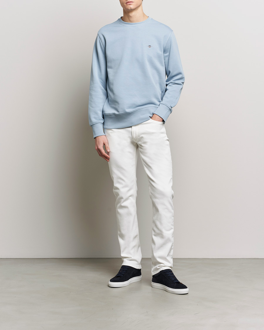 Herren | Pullover | GANT | Original Crew Neck Sweatshirt Dove Blue