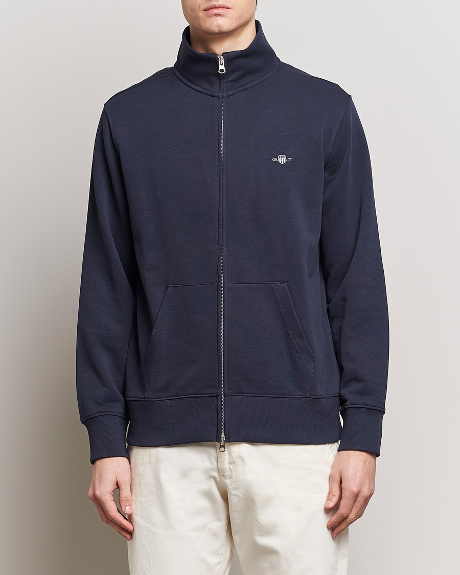 Herren | Pullover | GANT | Original Full Zip Evening Blue