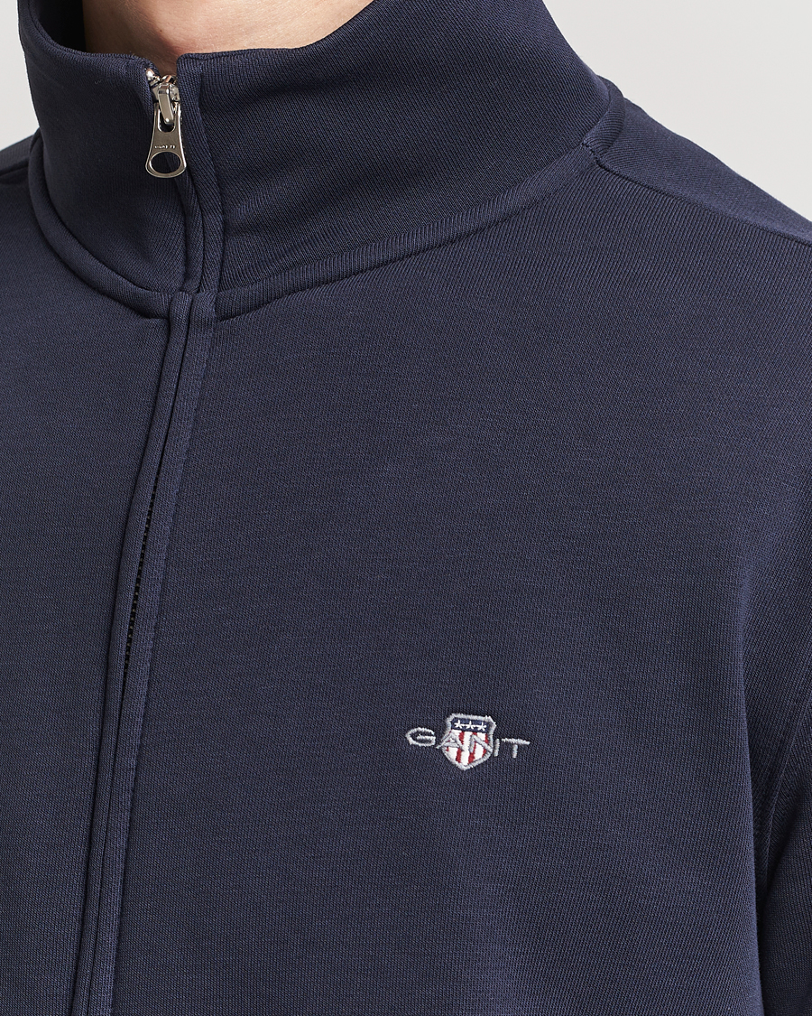 Herren | Pullover | GANT | Original Full Zip Evening Blue