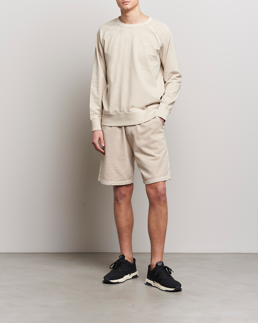 Herren | Pullover | GANT | Sunbleached Crew Neck Sweatshirt Silky Beige