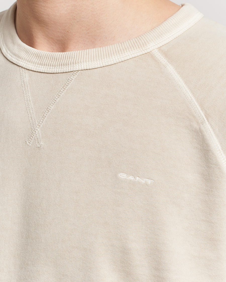 Herren | Pullover | GANT | Sunbleached Crew Neck Sweatshirt Silky Beige