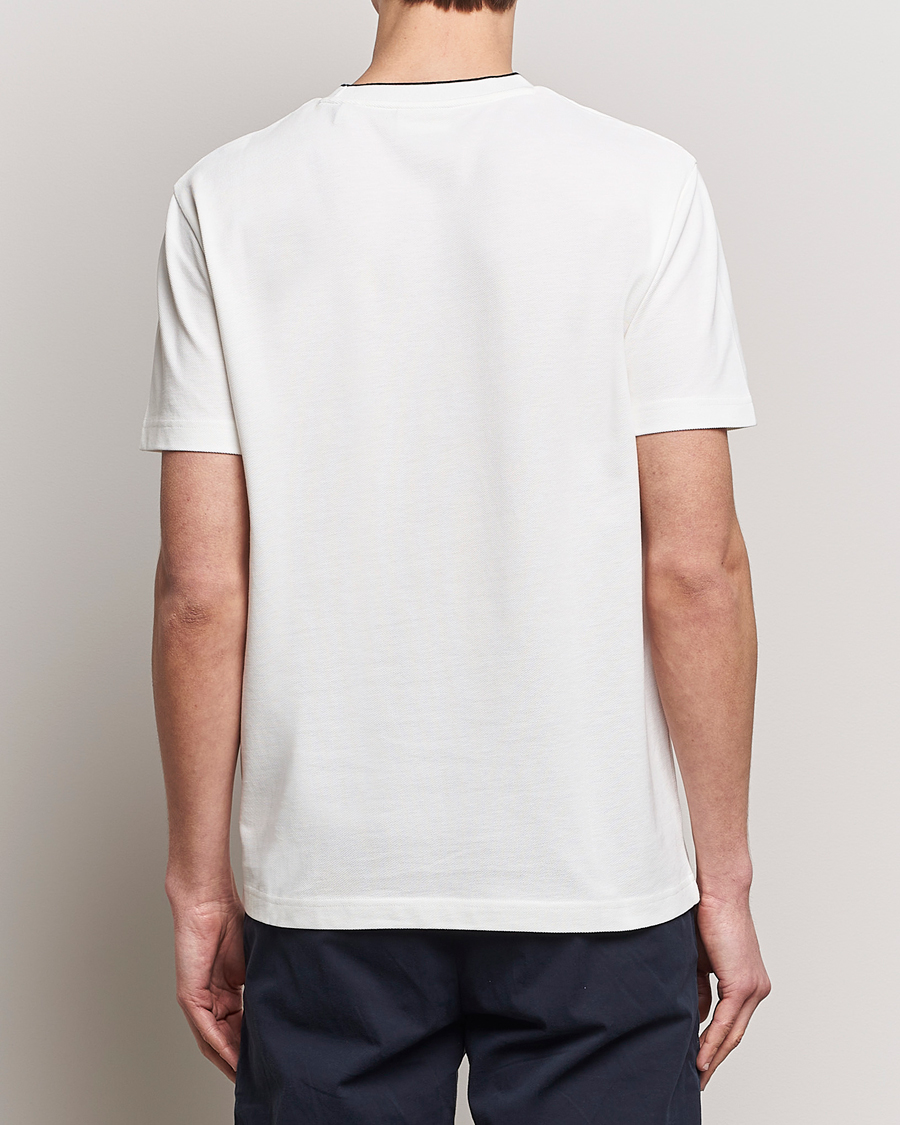 Herren | T-Shirts | GANT | Pique Crew Neck T-Shirt Eggshell