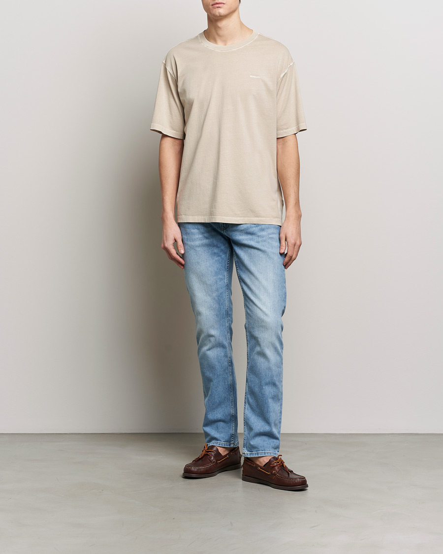 Herren | T-Shirts | GANT | Sunbleached T-Shirt Silky Beige