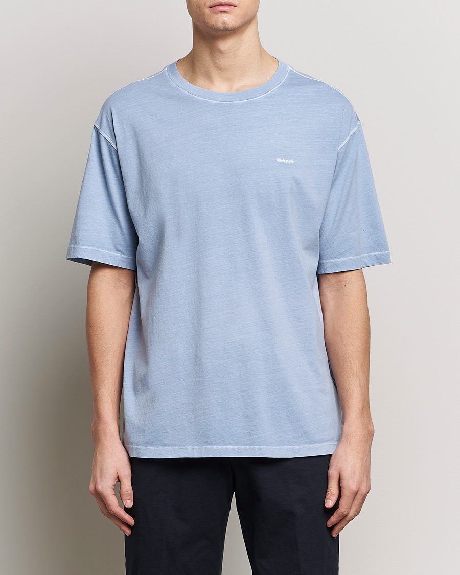 Herren | T-Shirts | GANT | Sunbleached T-Shirt Dove Blue