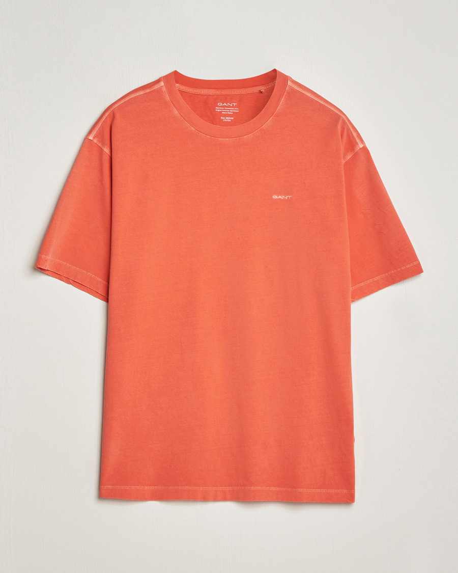 Herren | T-Shirts | GANT | Sunbleached T-Shirt Burnt Orange