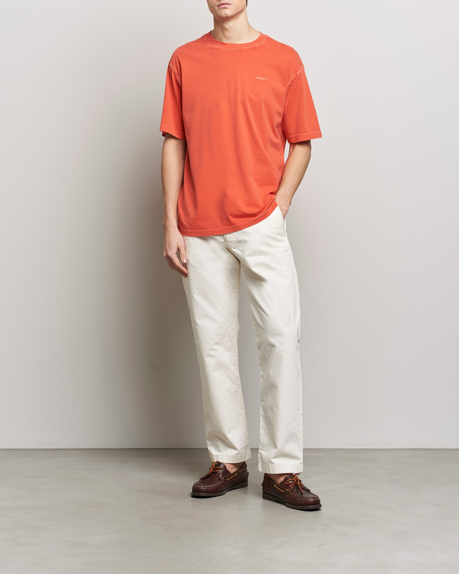 Herren | T-Shirts | GANT | Sunbleached T-Shirt Burnt Orange