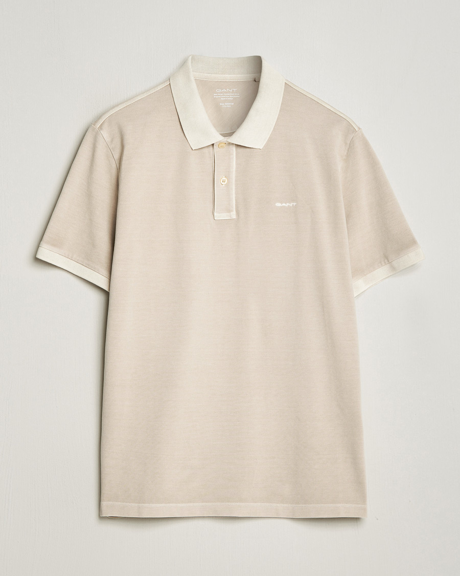 Herren | Poloshirts | GANT | Sunbleached Polo Silky Beige