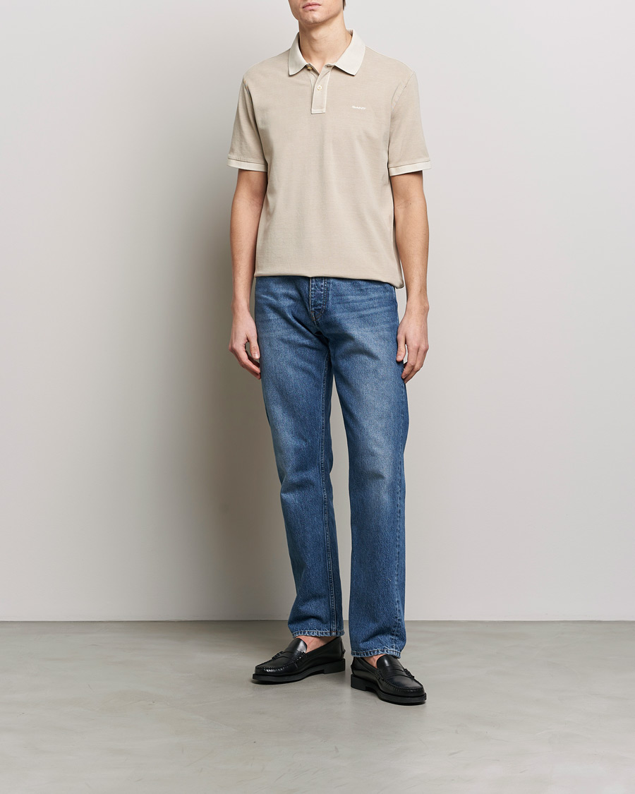 Herren | Poloshirts | GANT | Sunbleached Polo Silky Beige