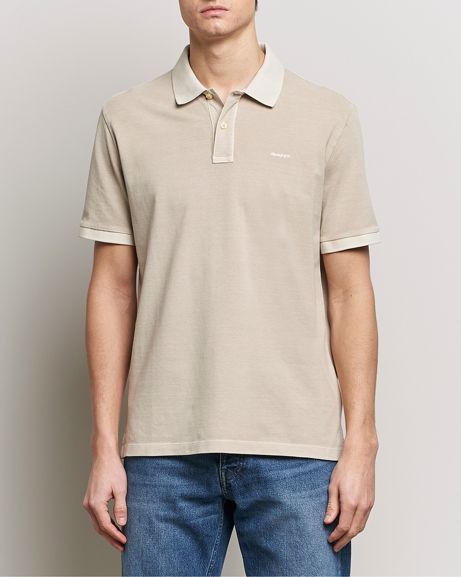Herren | Poloshirts | GANT | Sunbleached Polo Silky Beige