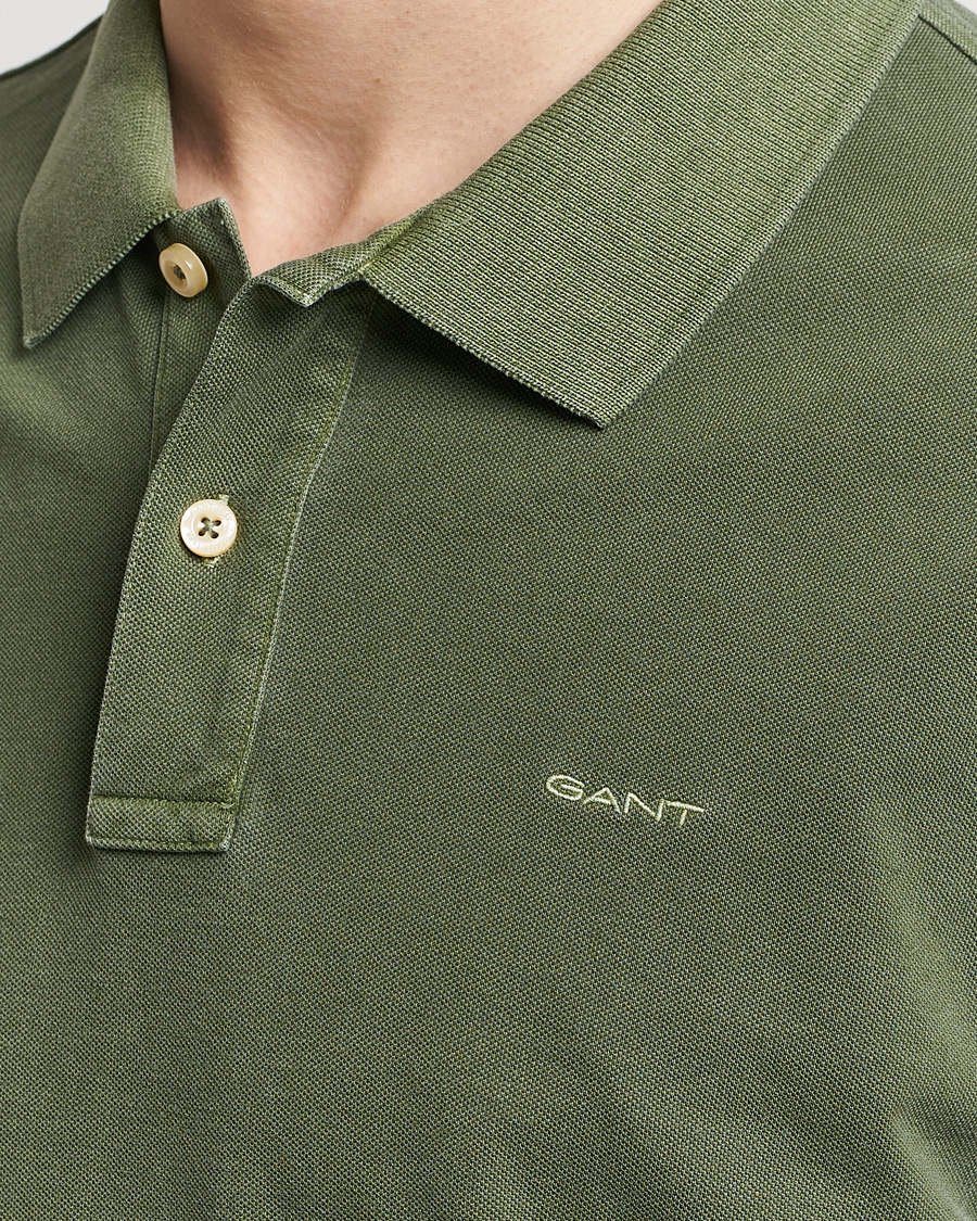 Herren | Poloshirts | GANT | Sunbleached Polo Pine Green