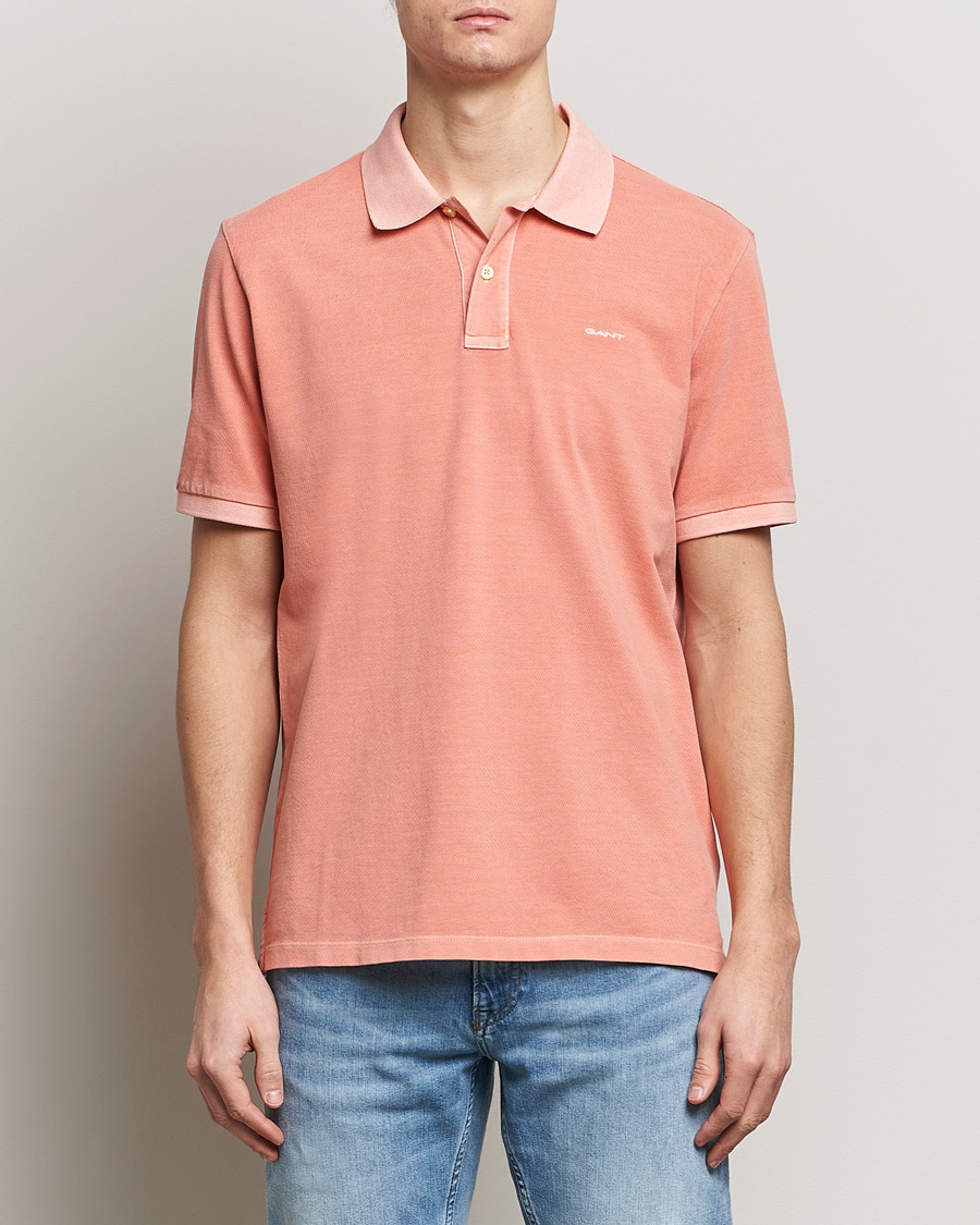 Herren | Poloshirts | GANT | Sunbleached Polo Peachy Pink