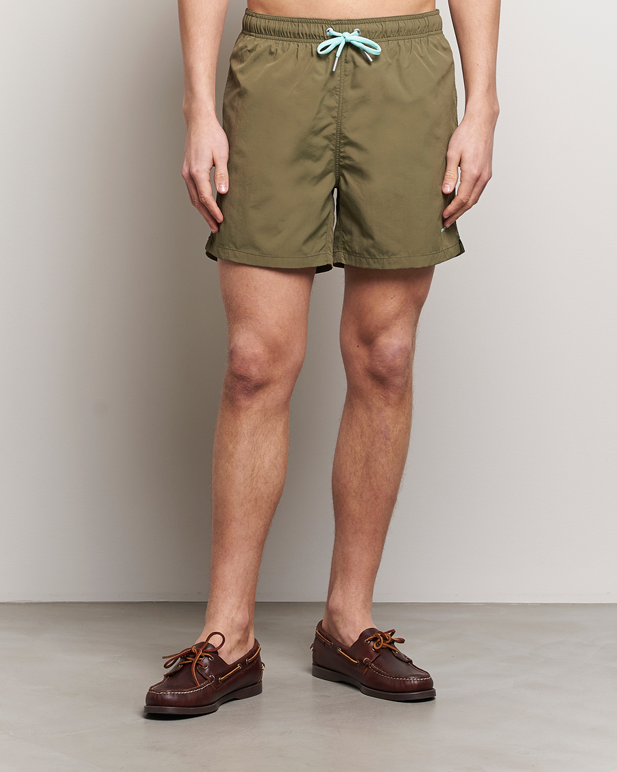 Herren | Badehosen | Gant | Basic Swimshorts Juniper Green