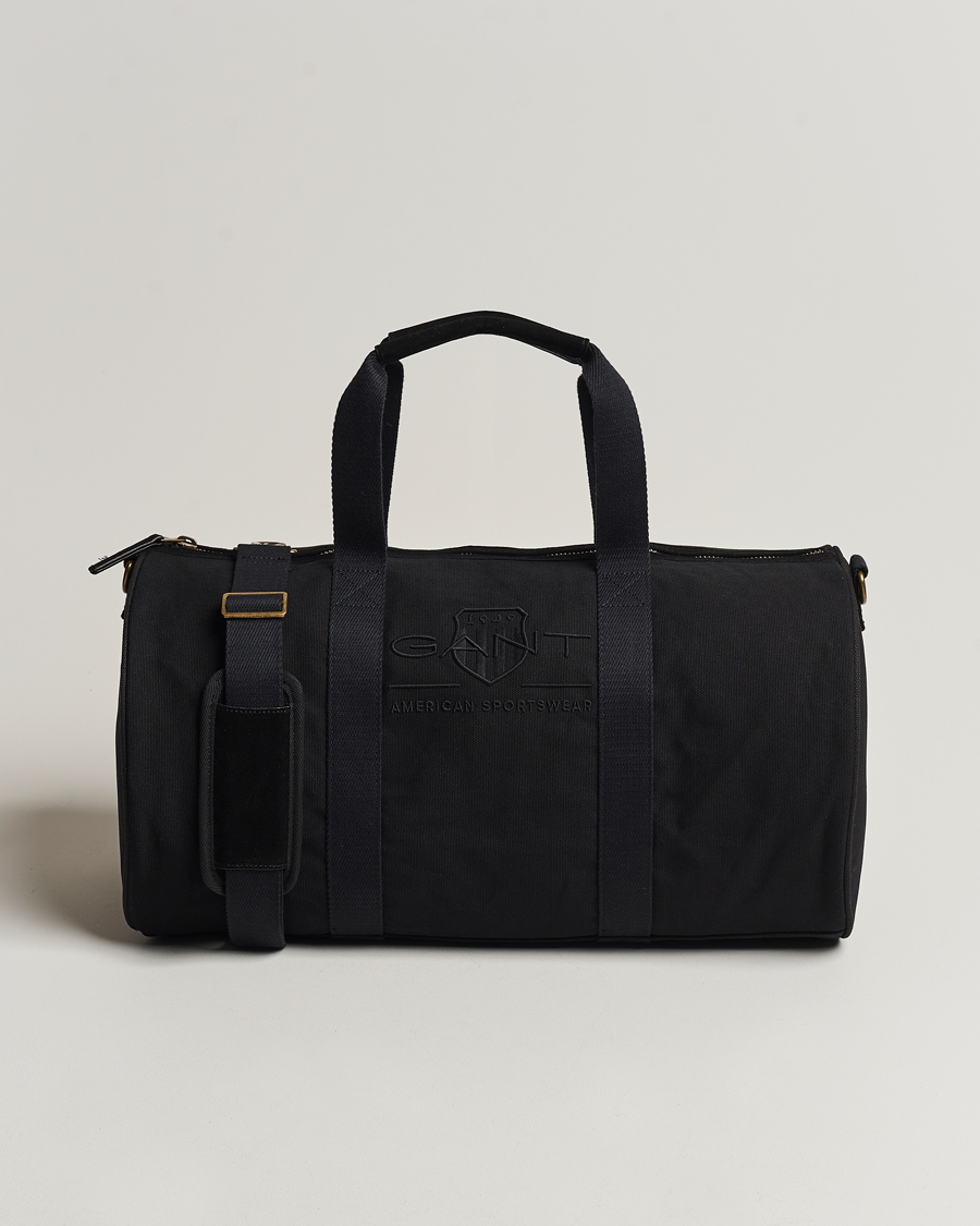 Herren | GANT Tonal Shield Duffle Bag Ebony Black | GANT | Tonal Shield Duffle Bag Ebony Black