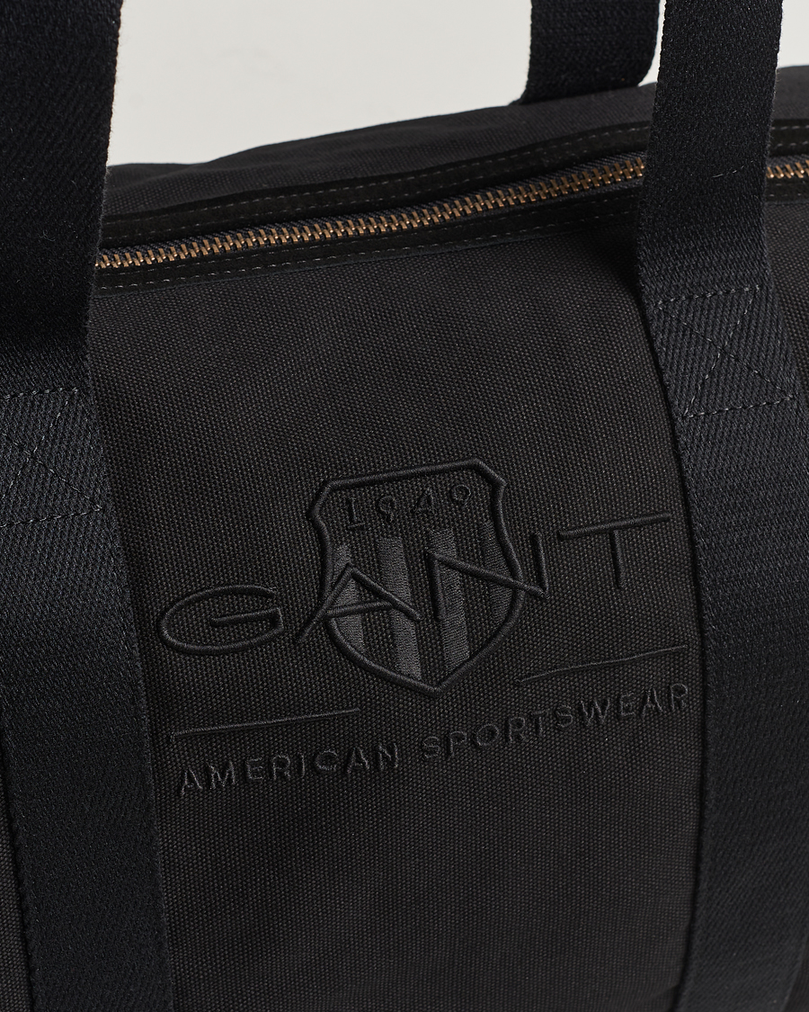 Herren | GANT Tonal Shield Duffle Bag Ebony Black | GANT | Tonal Shield Duffle Bag Ebony Black