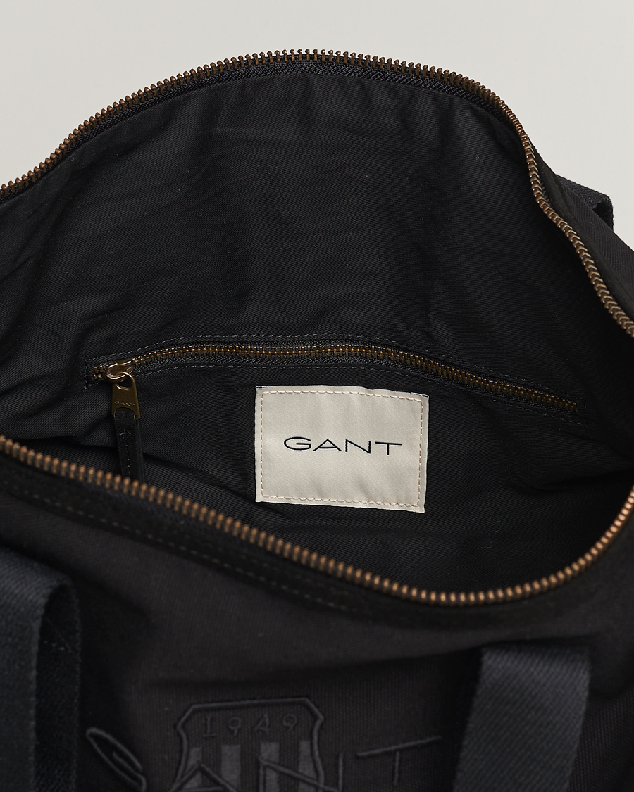Herren | GANT Tonal Shield Duffle Bag Ebony Black | GANT | Tonal Shield Duffle Bag Ebony Black