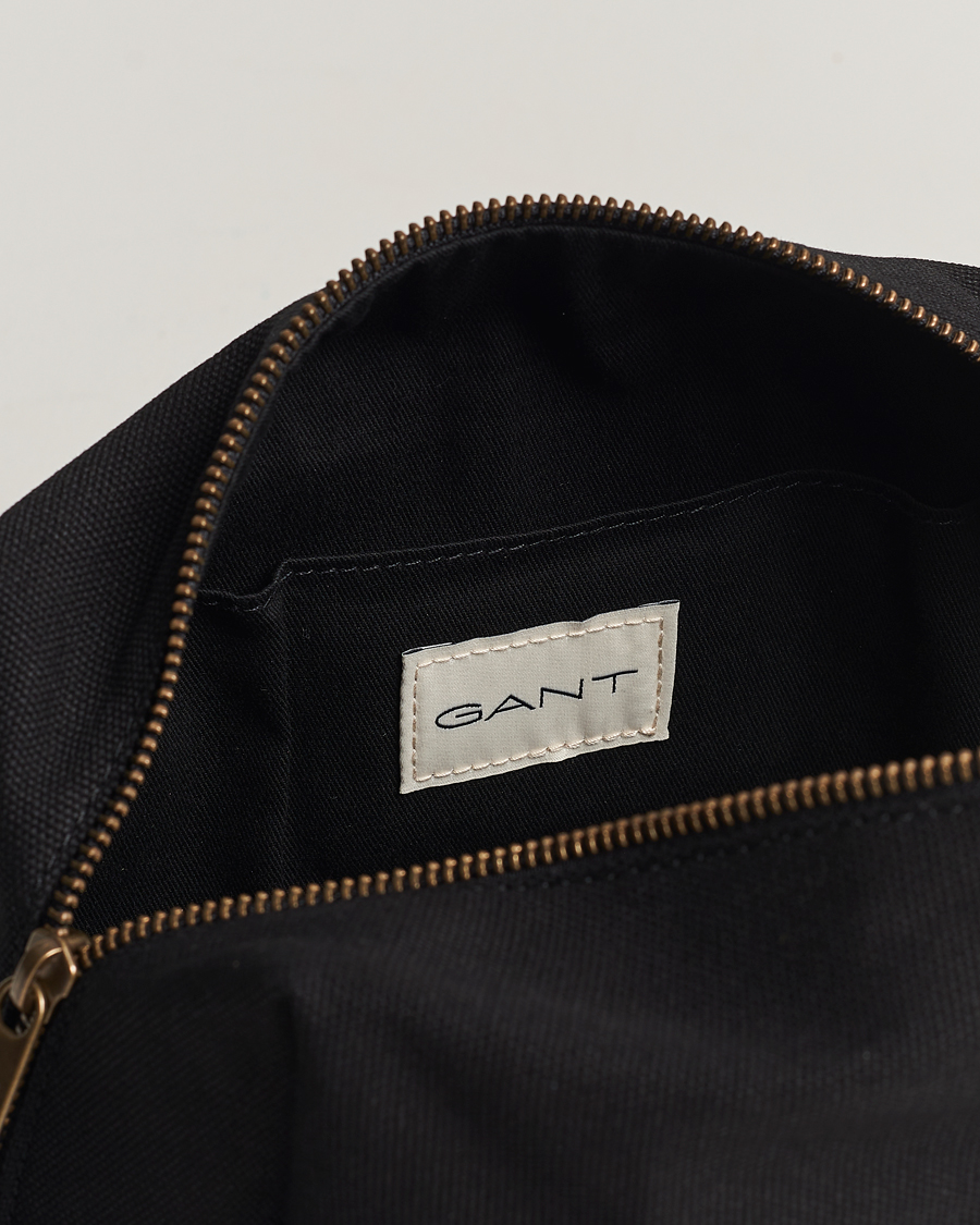 Herren | GANT Tonal Shield Wash Bag Ebony Black | GANT | Tonal Shield Wash Bag Ebony Black