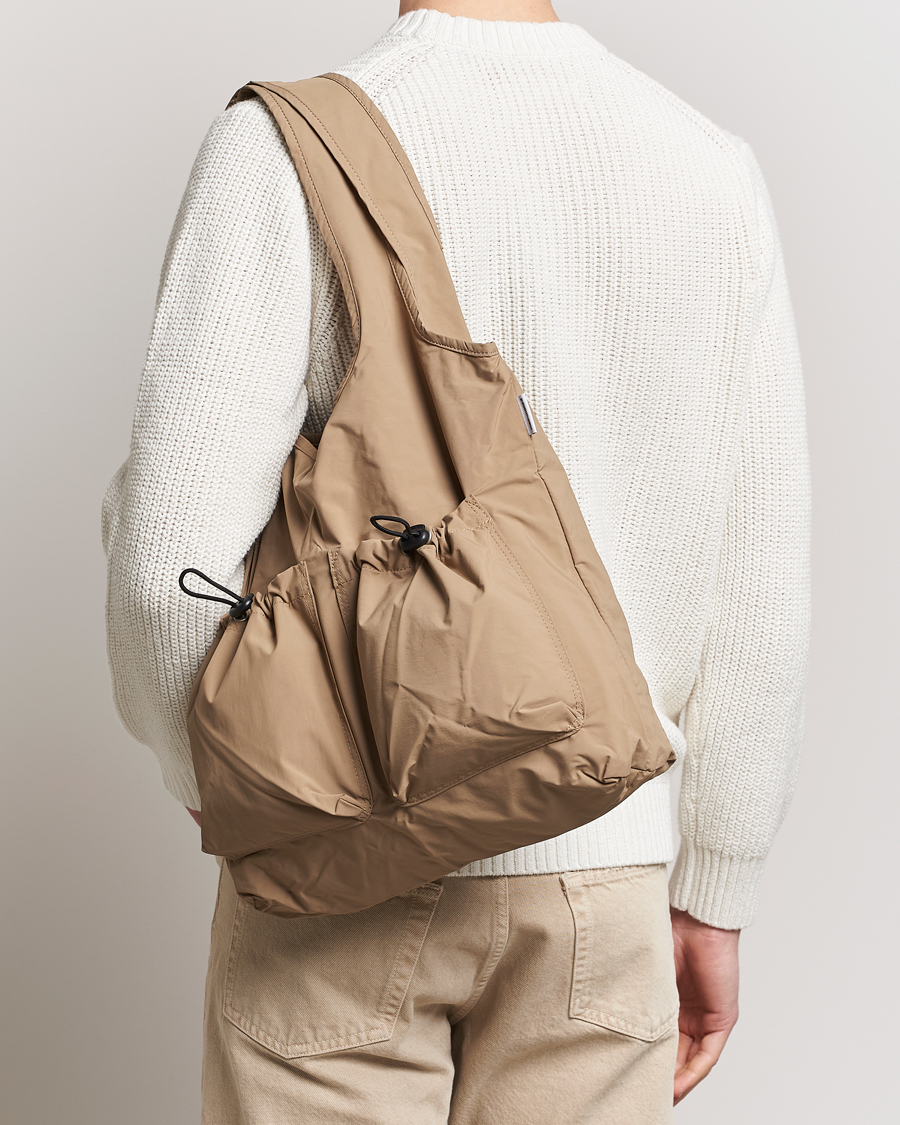 Men | Departments | mazi untitled | Nylon Bore Bag Beige