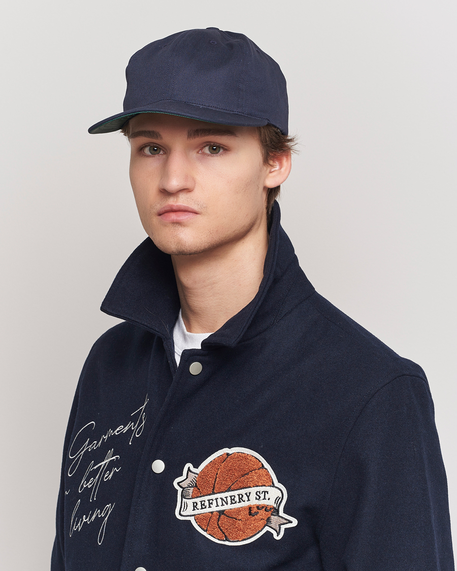 Herren | Ebbets Field Flannels Made in USA Unlettered Cotton Cap Navy | Ebbets Field Flannels | Made in USA Unlettered Cotton Cap Navy